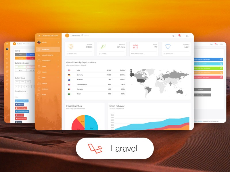 Light Bootstrap Dashboard PRO Laravel