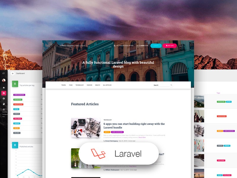 Material Blog PRO Laravel