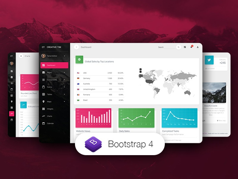 Material Dashboard Pro BS