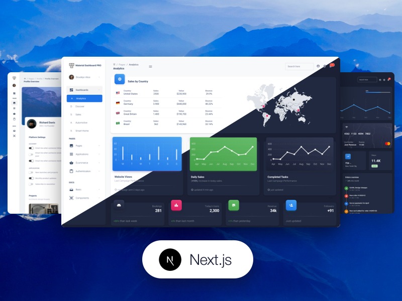 NextJS Material Dashboard PRO