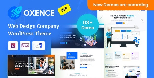 Oxence- Web Design Agency Elementor WordPress Theme