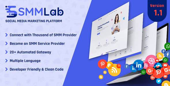 SMMLab - Social Media Marketing SMM Platform 