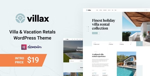 Villax - Villa - Vacation Rentals WordPress Theme