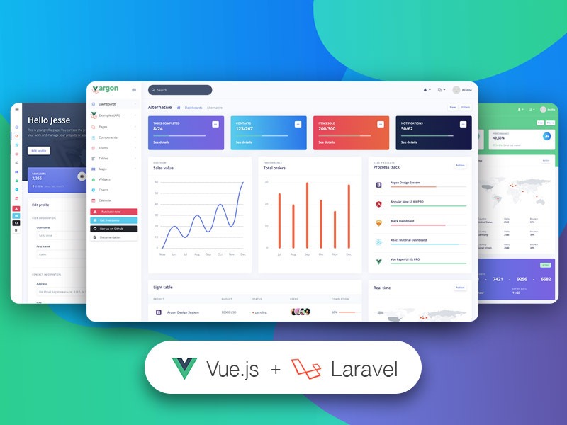 Vue Argon Dashboard PRO Laravel