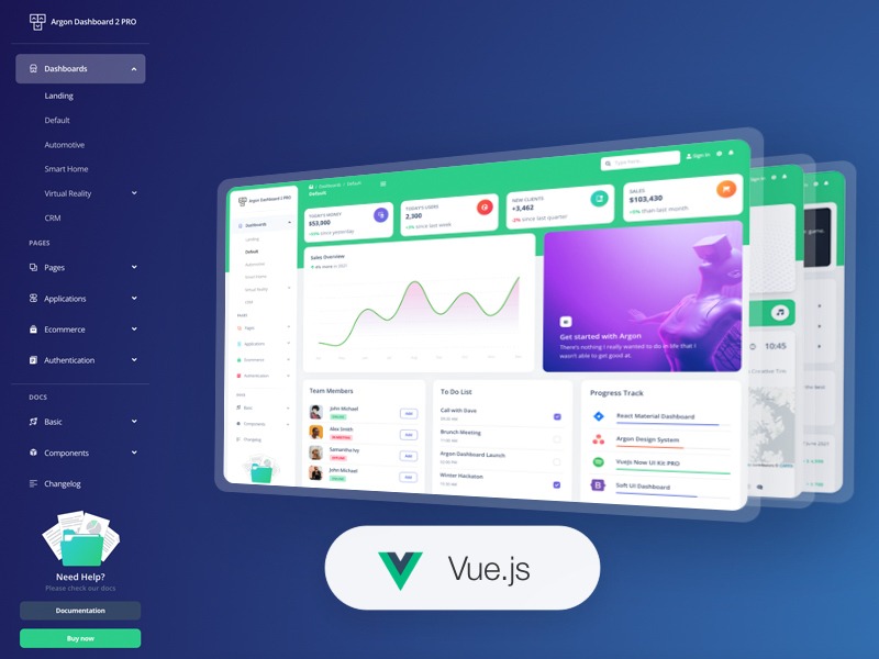 Vue Argon Dashboard Pro