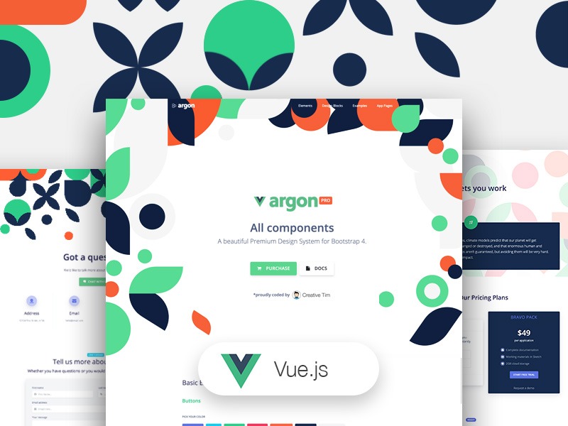 Vue Argon Design System PRO