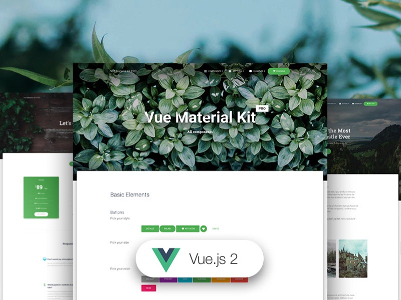 Vue Material Kit PRO BS