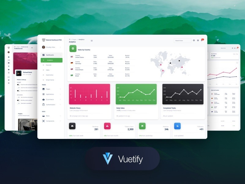 Vuetify Material Dashboard PRO