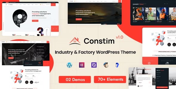 Constim - Industry - Factory WordPress Theme