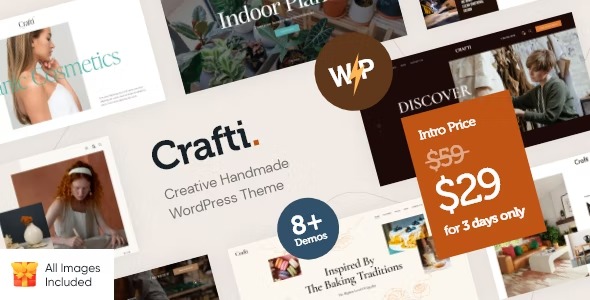 Crafti - Creative Handmade WordPress Theme