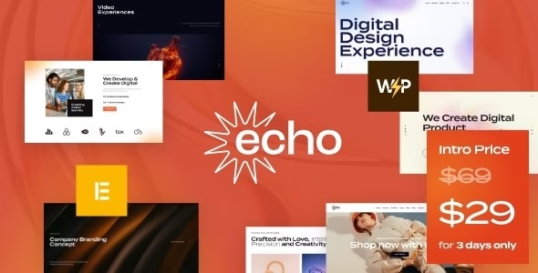 Echo - Digital Marketing - Creative Agency WordPress Theme