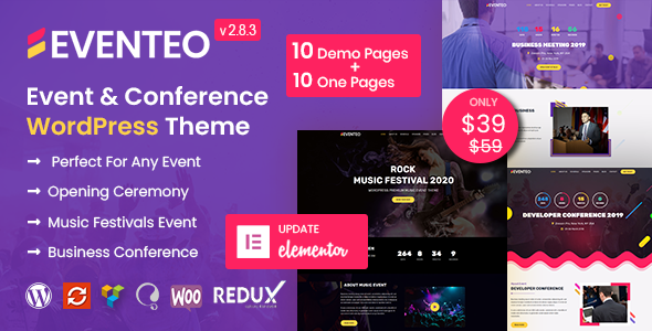 Eventeo - Event - Conference WordPress Theme
