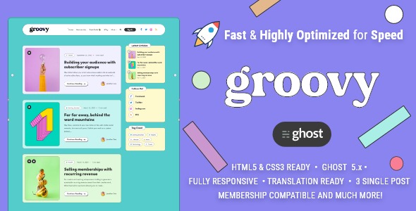 Groovy- Modern - Lightweight Blog for Ghost