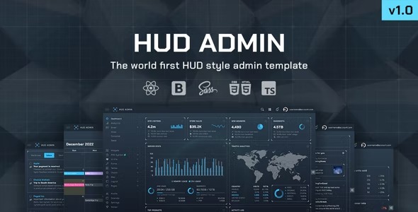 HUD - React Bootstrap Admin Template