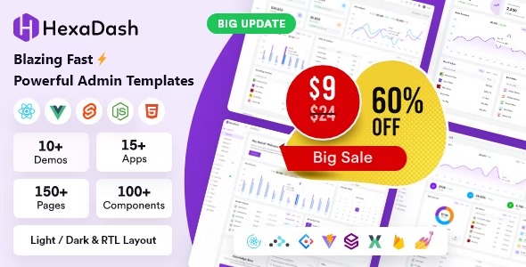 HexaDash - Admin Dashboard Template