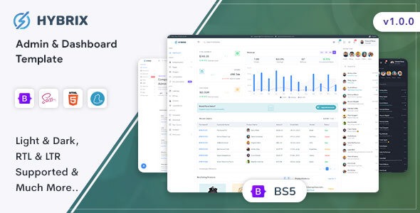 Hybrix- Admin - Dashboard Template