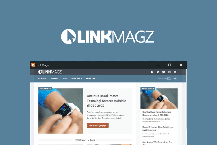 LinkMagz Blogger Template