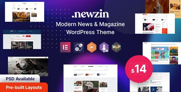 Newzin - WordPress Newspaper - Magazine Theme
