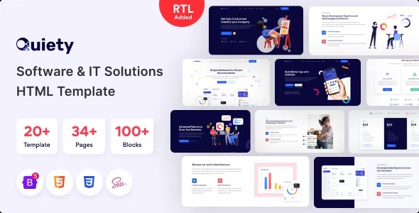 Quiety - Software - IT Solutions HTML Template