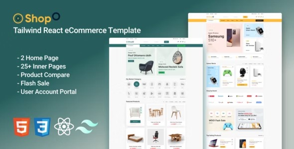 Shopo - Tailwind React eCommerce Template