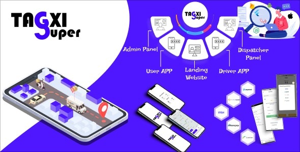 Tagxi Super- Taxi + Goods Delivery Complete Solution