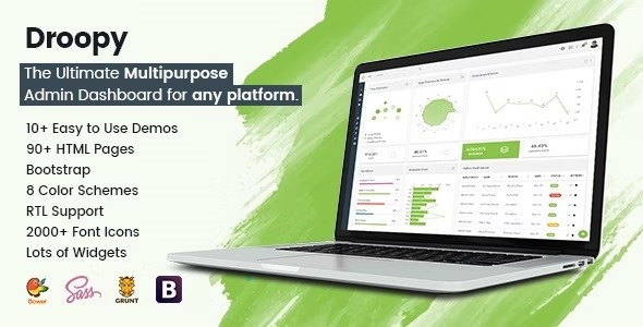 Droopy - Multipurpose Bootstrap Admin Dashboard Template + UI Kit May