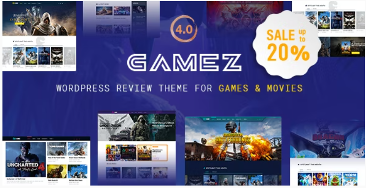 Gamez - Best WordPress Review Theme For Games