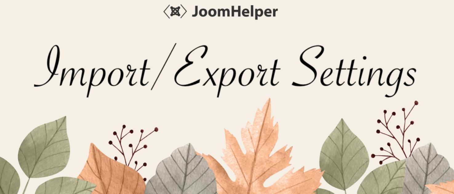JMP Import Export Joomla