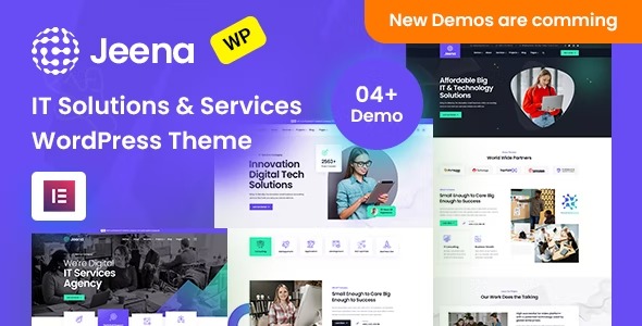 Jeena IT Solutions - Technology Elementor WordPress Theme
