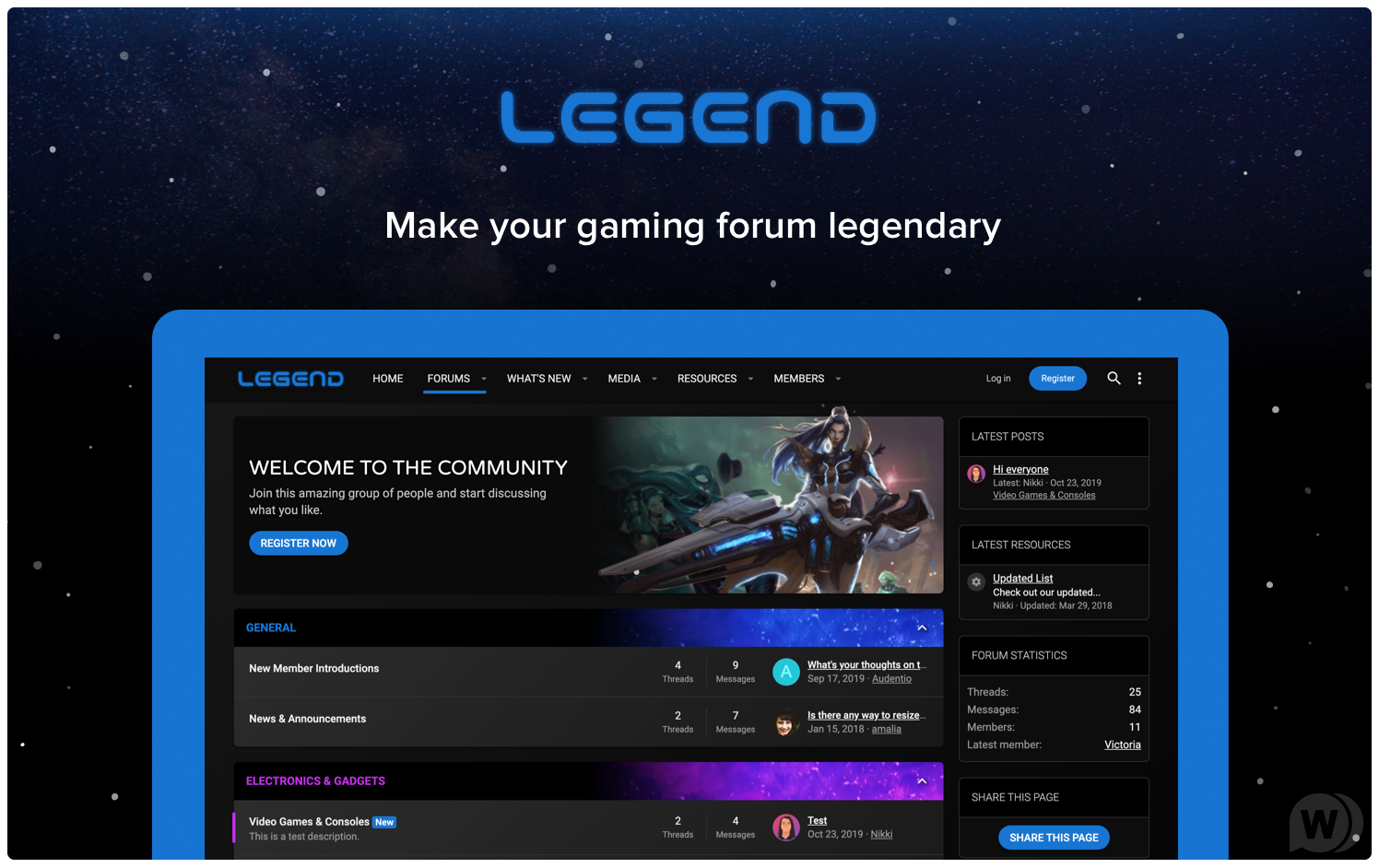 Legend - XenForo game style