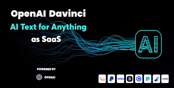 OpenAI Davinci- AI Writing Assistant and Content Creator as SaaS