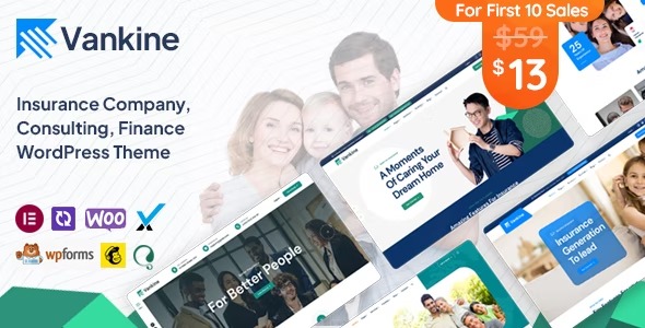 Vankine - Insurance - Consulting Business WordPress Theme