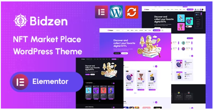 Bidzen - NFT Marketplace WordPress Theme