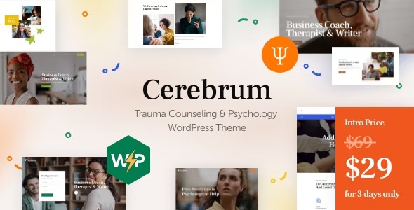 Cerebrum Trauma Counseling - Psychology WordPress Theme