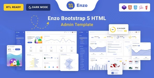 Enzo - Bootstrap Admin Dashboard Template