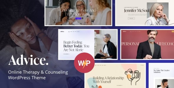 Advice - Online Therapy - Counseling WordPress Theme