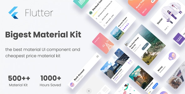 Biggest Pro Widget Flutter Kits - Best Selling Flutter Widget Kit Flutter UI Kit