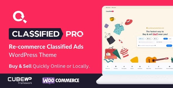 ClassifiedPro ReCommerce Classified Ads WordPress Theme