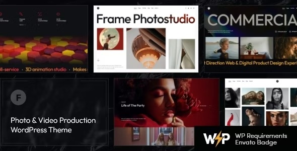 Frame - Photo - Video Production WordPress Theme