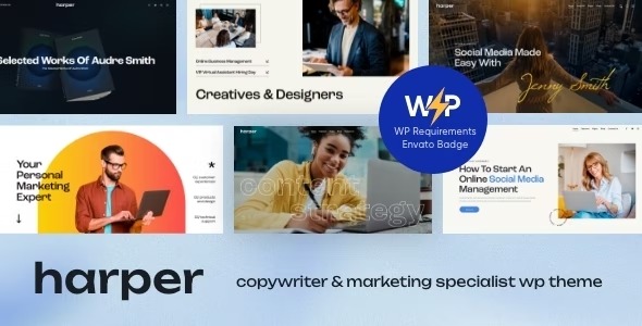 Harper - Copywriter - Marketing Specialist WordPress Theme
