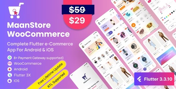 MaanStore - Flutter eCommerce Full App ( Android - iOS )