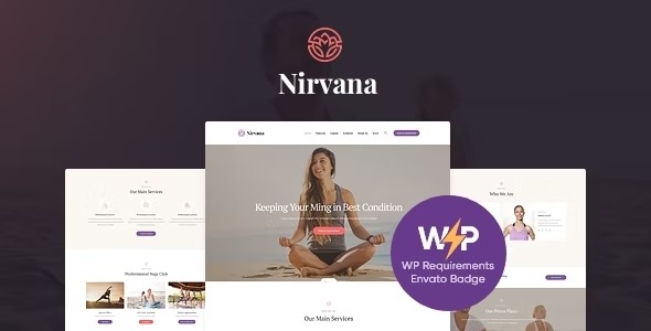 Nirvana | Yoga Studio and Fitness Club WordPress Theme