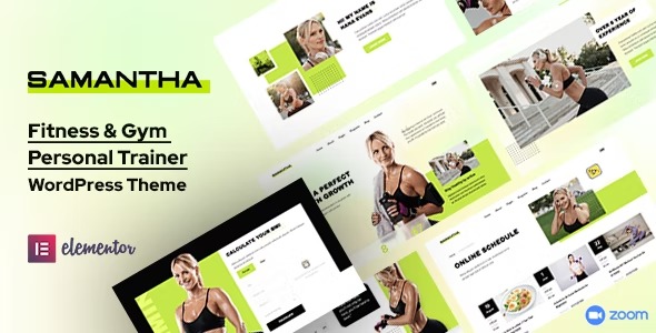 Samantha- Fitness WordPress Theme