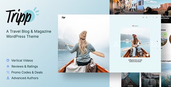 Tripp - Travel Blog - Magazine WordPress Theme