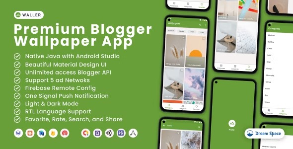 Waller - Blogger Wallpaper App