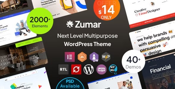 Zumar - Creative - Multipurpose WordPress Theme