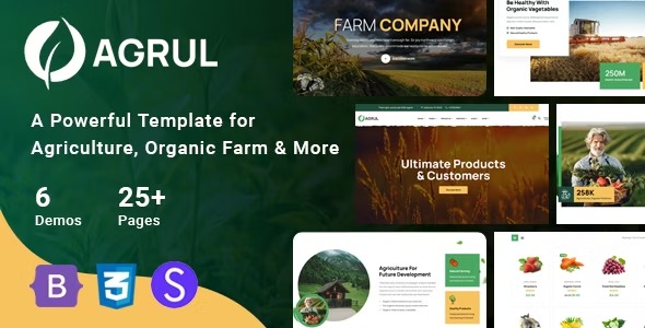 Agrul- Agriculture WordPress Theme