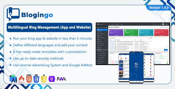 Blogingo - Multilingual Blog Management (App and Website)