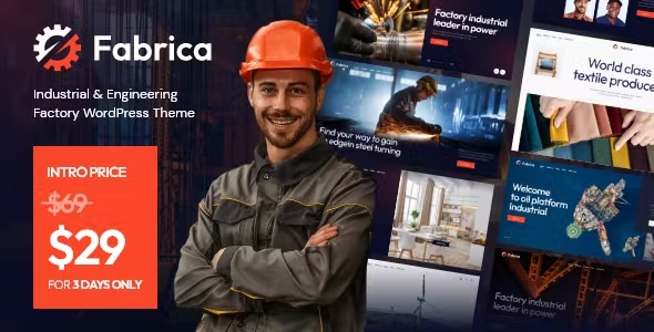 Fabrica Industrial - Engineering Factory WordPress Theme