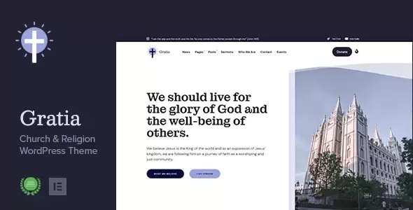 Gratia - Church - Religion WordPress Theme